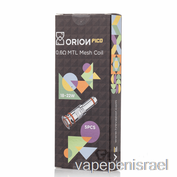 סלילי חלופי Vape Israel Lve Orion Pico חד פעמי 0.6ohm סלילי רשת פיקו